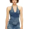 de-janice-s Top dos nu en denim Reform
