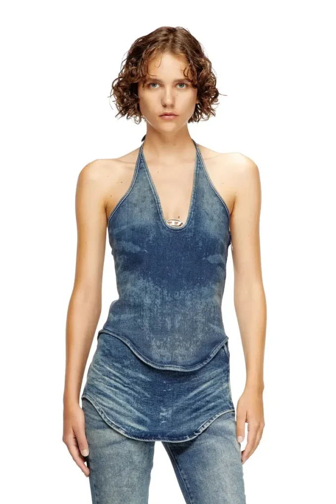 de-janice-s Top dos nu en denim Reform