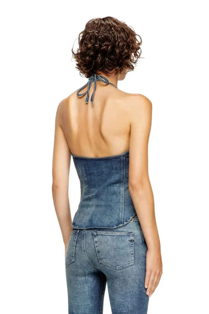 de-janice-s Top dos nu en denim Reform