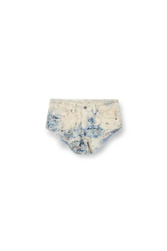 de-jizz-fsh1 Short en denim à motif pied-de-poule