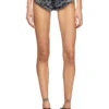 de-jizz-fsh2 Short en denim tie-dye à motif pied-de-poule de-jizz-fsh2 Short en denim tie-dye à motif pied-de-poule