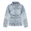 de-katerin-fsh Veste ajustée en denim coton-chanvre laserisé