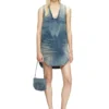 de-laris-dress-s Robe courte en denim marbré