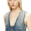de-laris-dress-s Robe courte en denim marbré