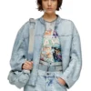 de-marge-fse Veste oversize en denim cristal