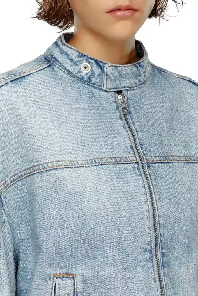de-marge-fse Veste oversize en denim cristal