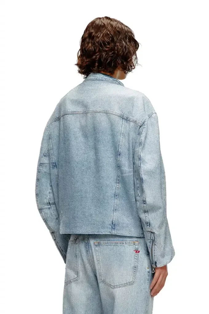 de-marge-fse Veste oversize en denim cristal