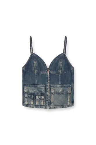 de-mellis-s Haut en denim fluide dégradé