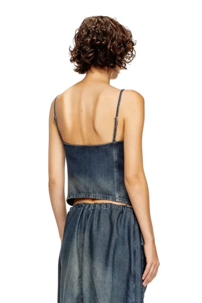 de-mellis-s Haut en denim fluide dégradé