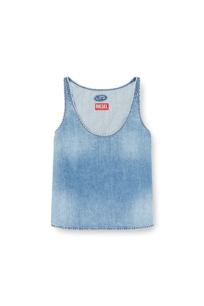 de-misy-s Top en denim léger délavé
