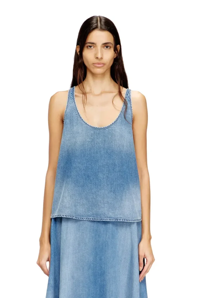 de-misy-s Top en denim léger délavé