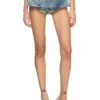 de-nora-fsh Jupe-ceinture en denim coton-chanvre laserisé