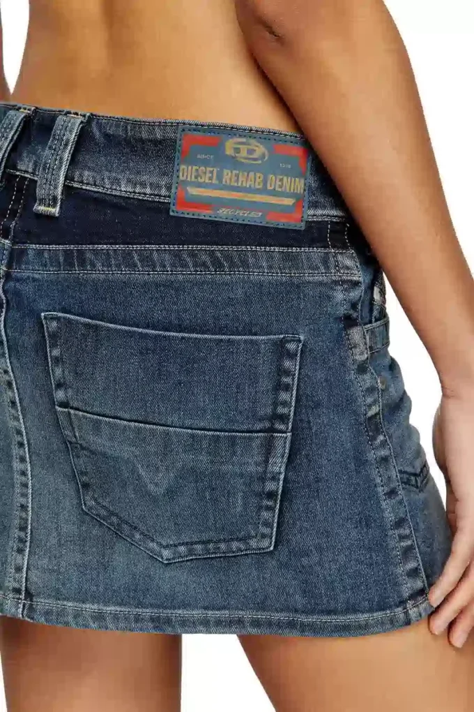 de-rago-re Mini-jupe en denim Rehab