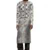 de- rathian-fsh Jupe midi en denim jacquard Prince de Galles
