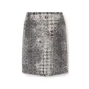 de- rathian-fsh Jupe midi en denim jacquard Prince de Galles
