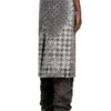 de- rathian-fsh Jupe midi en denim jacquard Prince de Galles