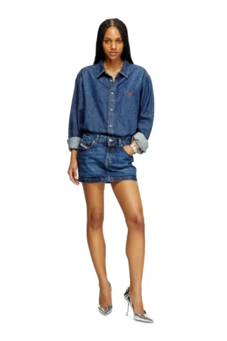 de-ron Mini-jupe en denim