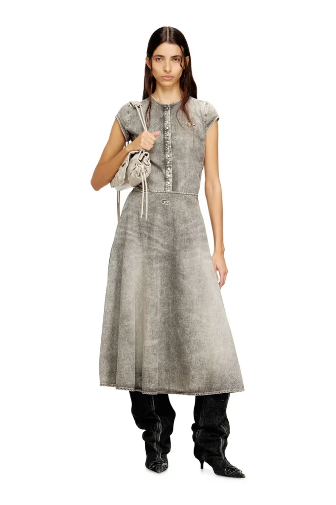 de-roset-s Chemise en denim à manches courtes et rayures athlétiques