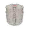 de-roset-s Chemise en denim à manches courtes et rayures athlétiques