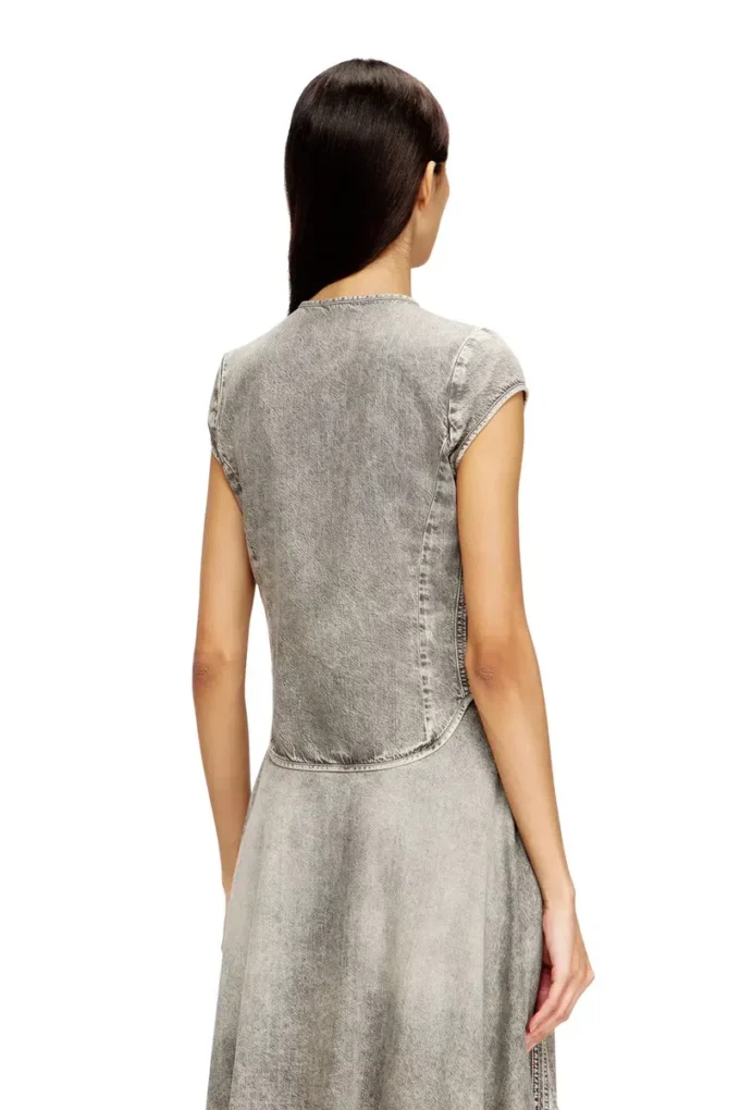 de-roset-s Chemise en denim à manches courtes et rayures athlétiques