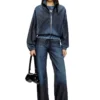 de-sanderz jogg Veste JoggJeans à col montant