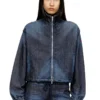 de-sanderz jogg Veste JoggJeans à col montant