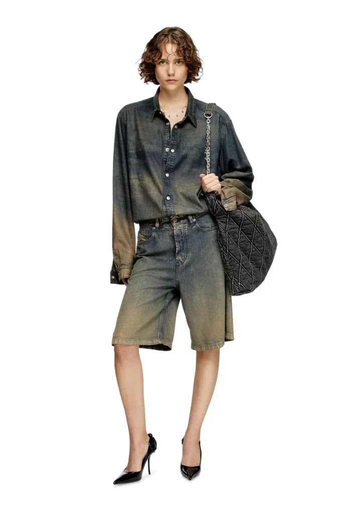de-sire-short-s Short en denim fluide dégradé