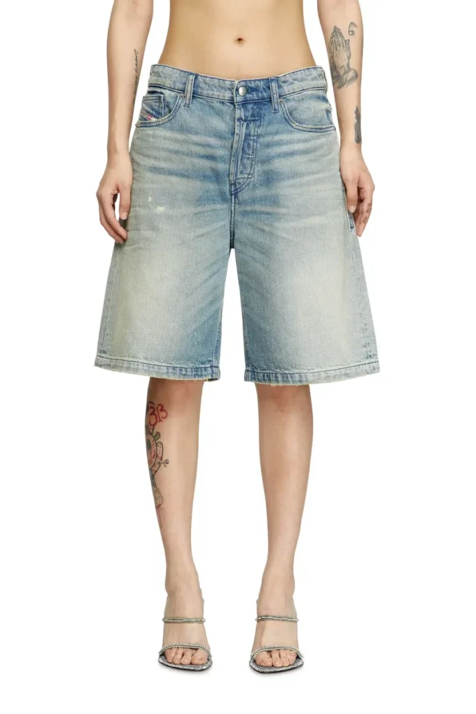 de-sire-short Short en denim effet usé