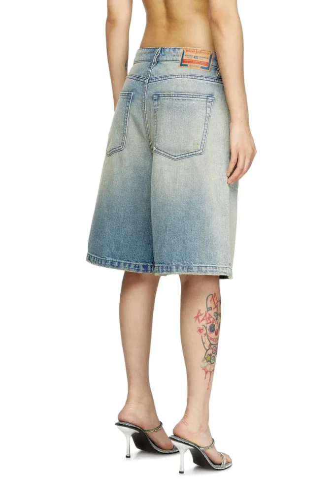 de-sire-short Short en denim effet usé