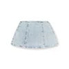 de-sweny-s Mini-jupe en denim graphique avec cristaux
