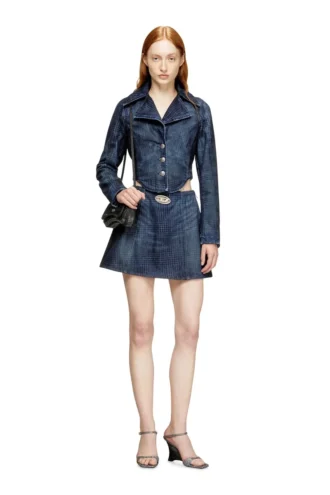 de-sweny-s1 Mini-jupe en denim Prince de Galles