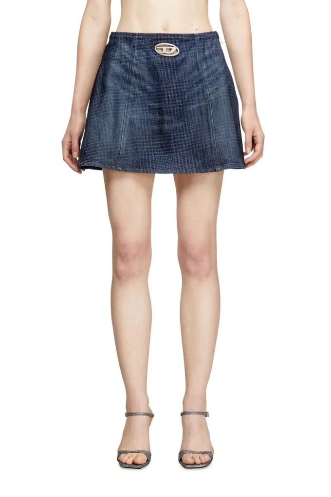 de-sweny-s1 Mini-jupe en denim Prince de Galles