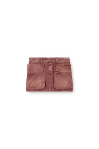 de-ton Mini-jupe en denim avec poches plaquées