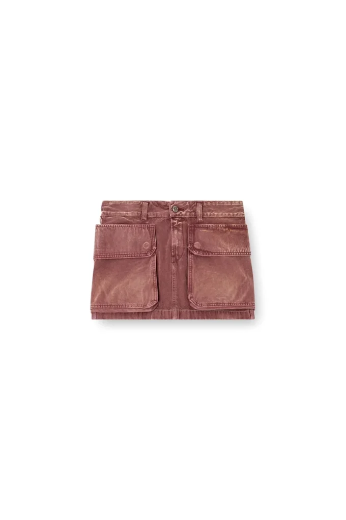 de-ton Mini-jupe en denim avec poches plaquées