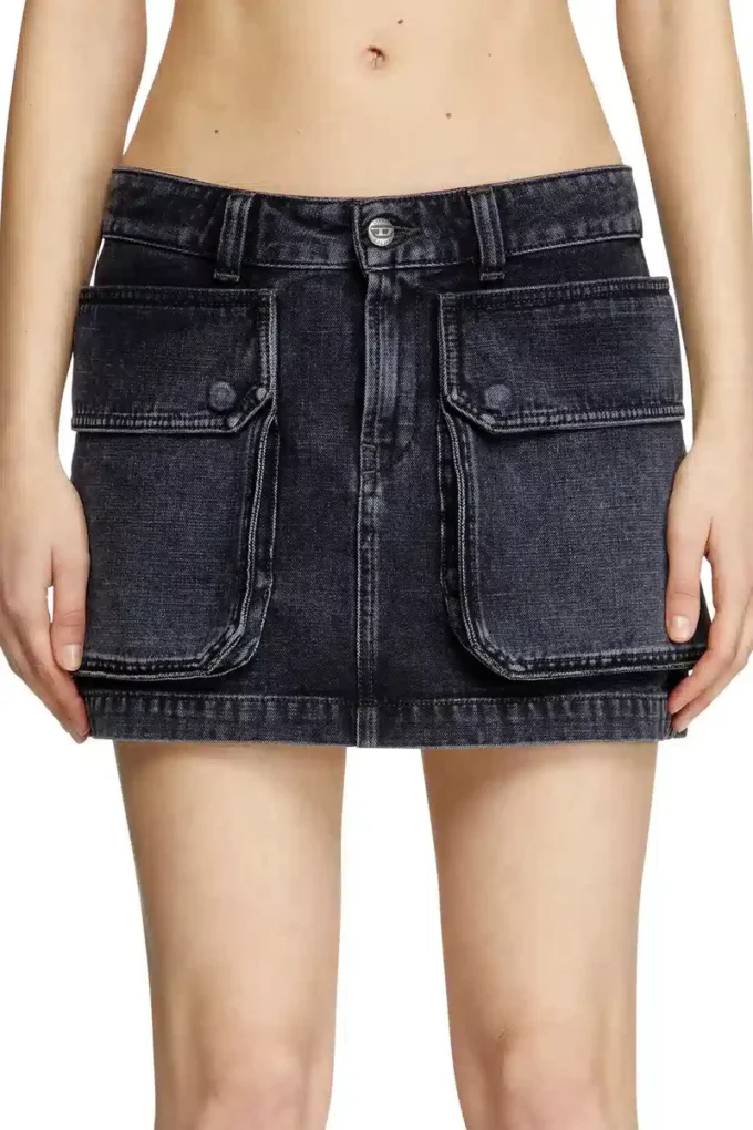 de-ton Mini-jupe en denim tissé batavia