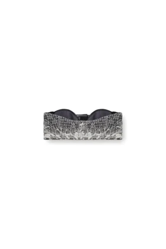 de-toppys-fsh Brâlet en denim jacquard Prince de Galles