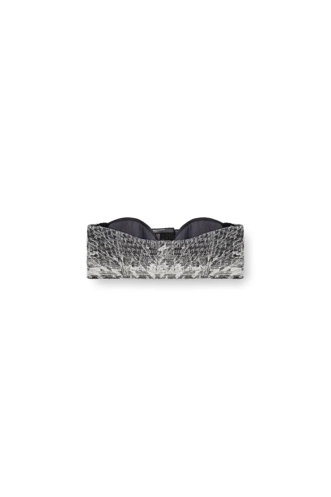 de-toppys-fsh Brâlet en denim jacquard Prince de Galles