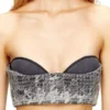 de-toppys-fsh Brâlet en denim jacquard Prince de Galles
