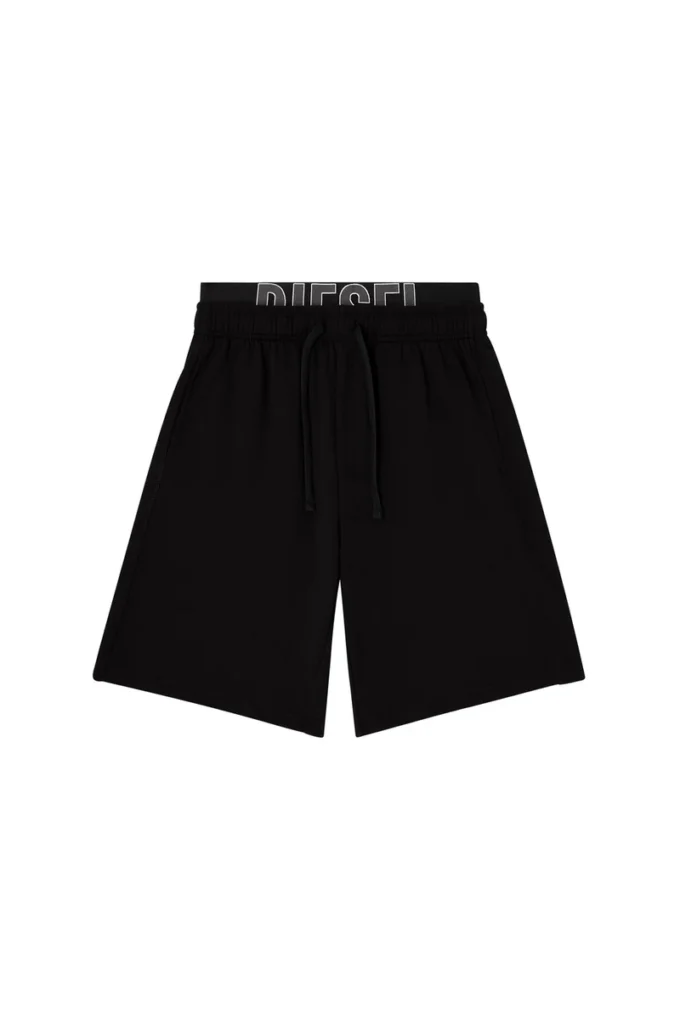 devin-d-pop Short de détente en coton avec logo Diesel