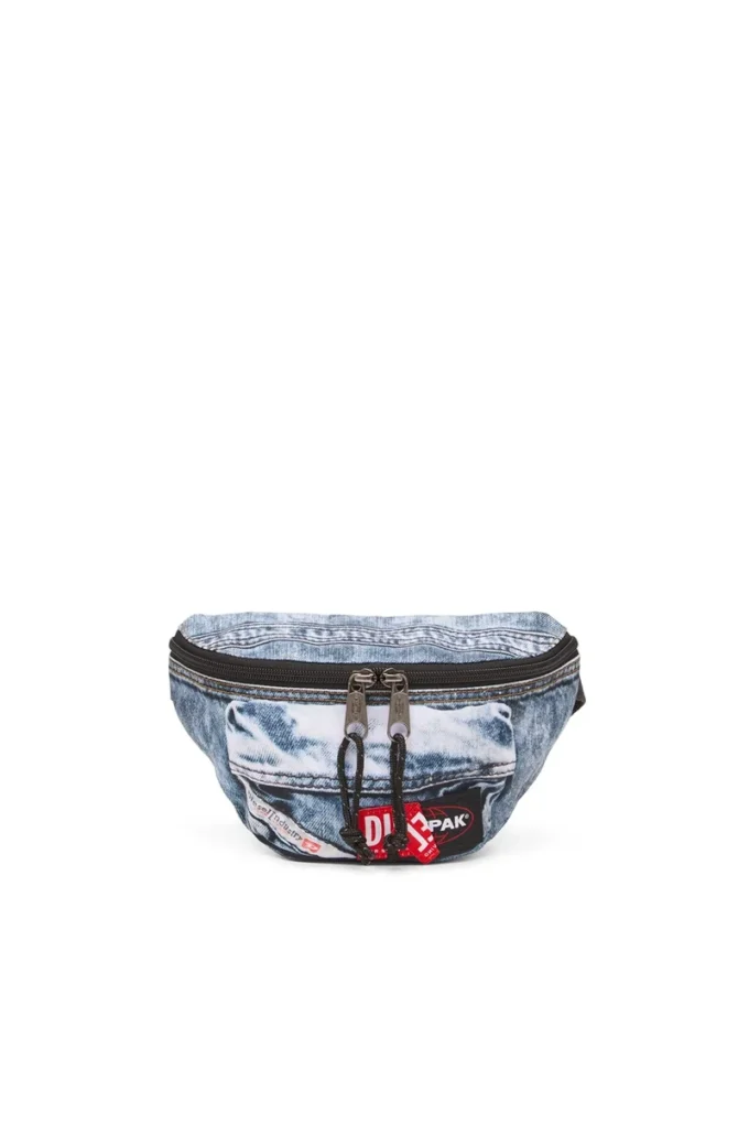 Diesel springer Sac banane en denim trompe-l&rsquo;œil