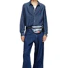 Diesel springer Sac banane en denim trompe-l&rsquo;œil