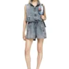 Diesel springer Sac banane en denim trompe-l&rsquo;œil