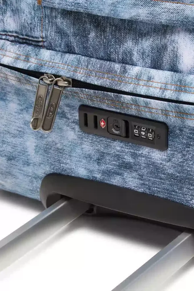 Diesel transit&rsquo;r l Valise à roulettes en denim trompe-l&rsquo;œil
