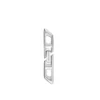 dl1348040 Bijou en argent sterling Boucle d&rsquo;oreille pendante en argent sterling avec logo D