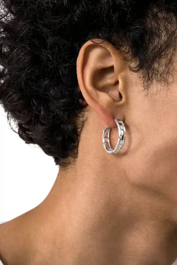 dl1361040 bijou en argent sterling Boucle d&rsquo;oreille en argent sterling