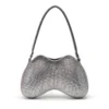 double-d épaule Sac à bandoulière Double-D entièrement recouvert de cristaux