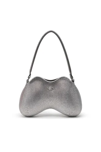 double-d épaule Sac à bandoulière Double-D entièrement recouvert de cristaux