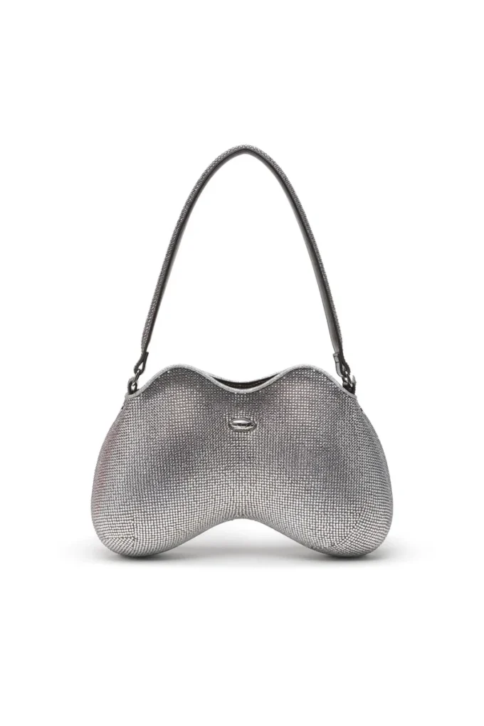double-d épaule Sac à bandoulière Double-D entièrement recouvert de cristaux