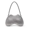 double-d épaule Sac à bandoulière Double-D entièrement recouvert de cristaux