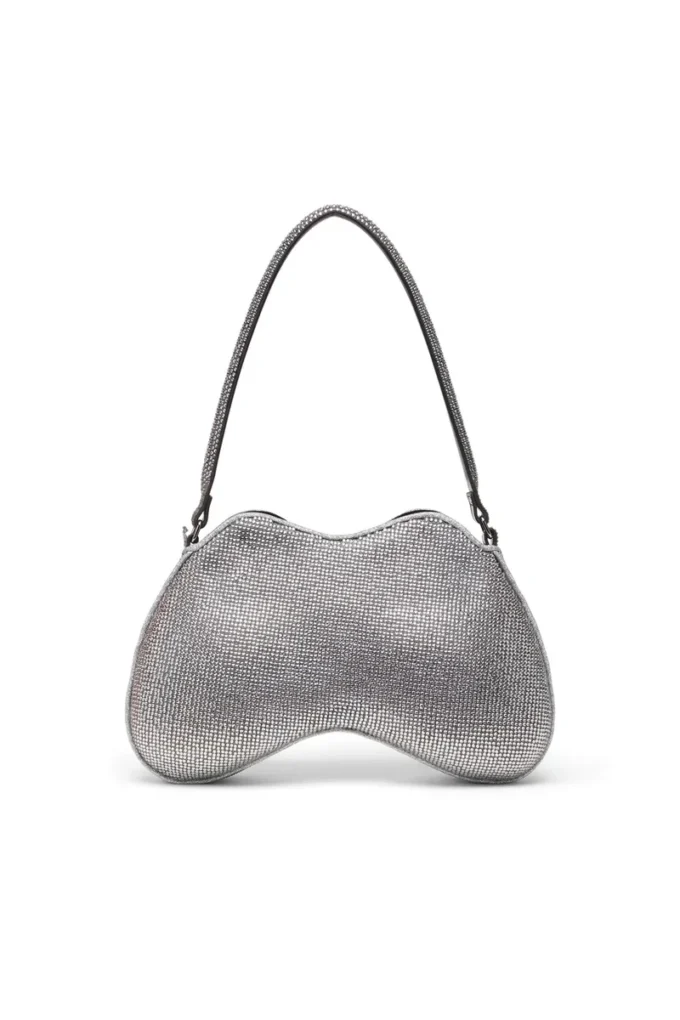 double-d épaule Sac à bandoulière Double-D entièrement recouvert de cristaux